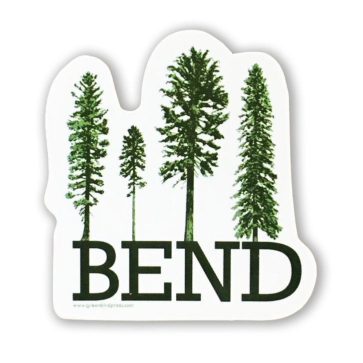 Bend Pine Trees Sticker