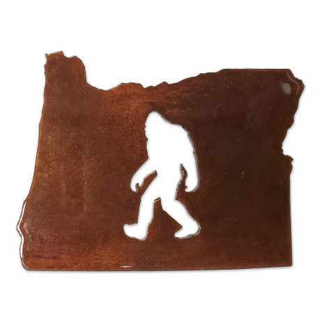 Bigfoot in Oregon Steel Magnet
