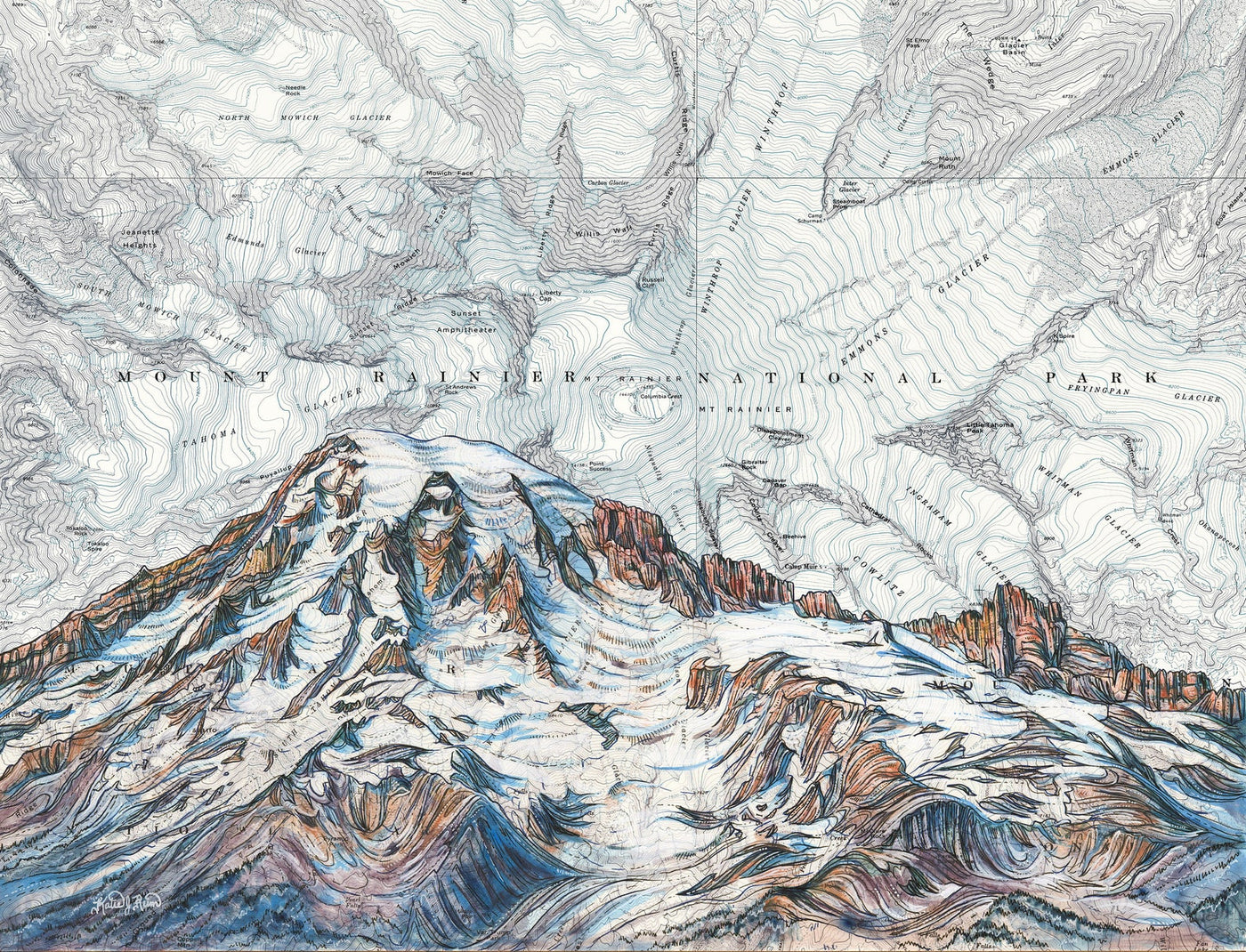 Mt Rainier Summit Print