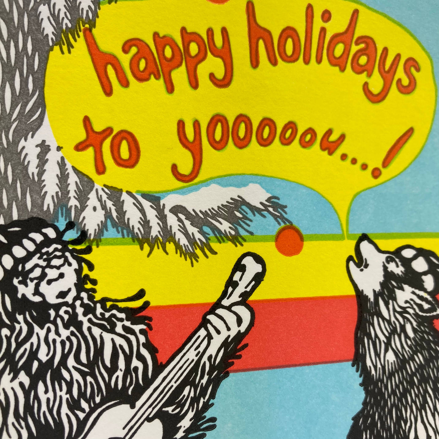 Happy Holidays Sasquatch Card