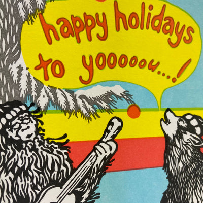 Happy Holidays Sasquatch Card