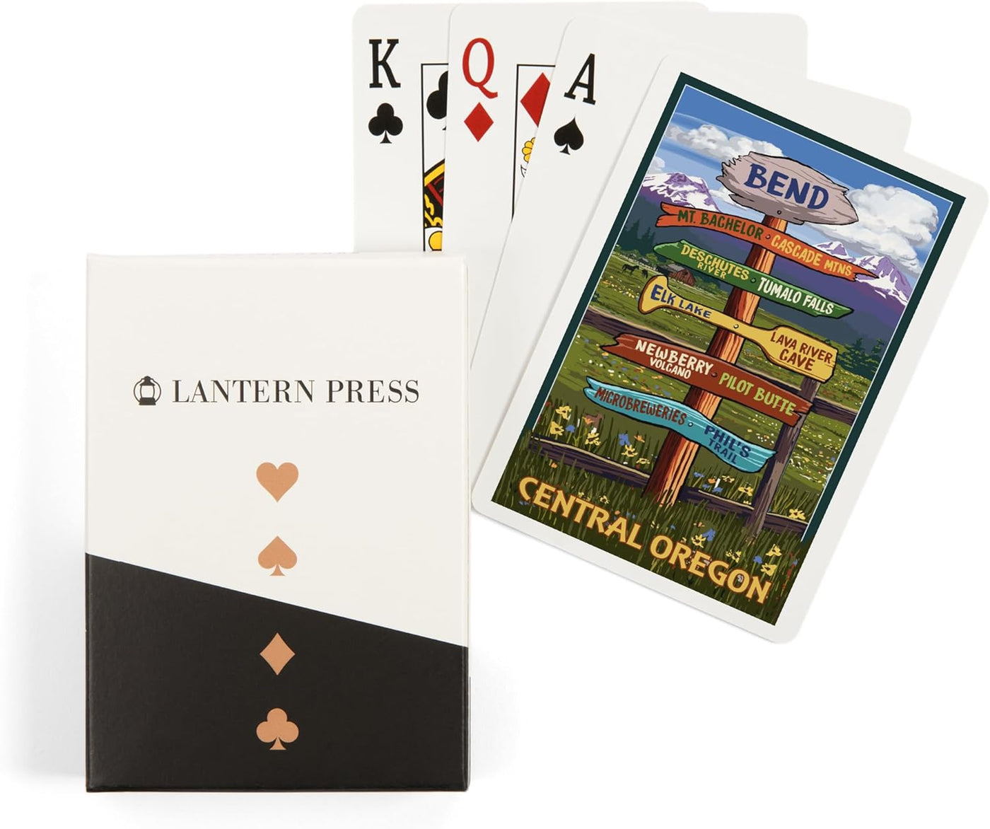Central Oregon Signpost Playing Cards