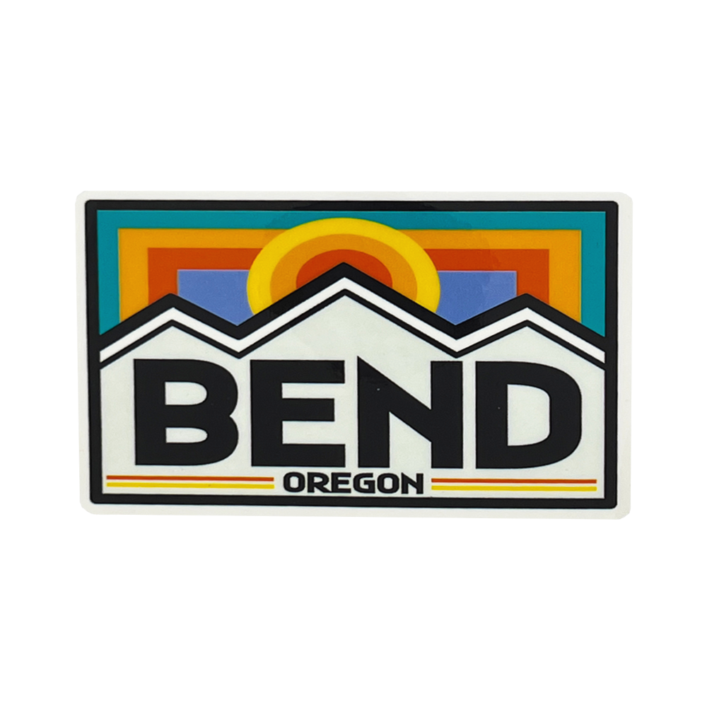 Bend Rafting Sticker Bend Gray Rectangle Sticker – The Bend Store
