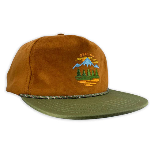 Oregon Sueded Flat Bill Hat