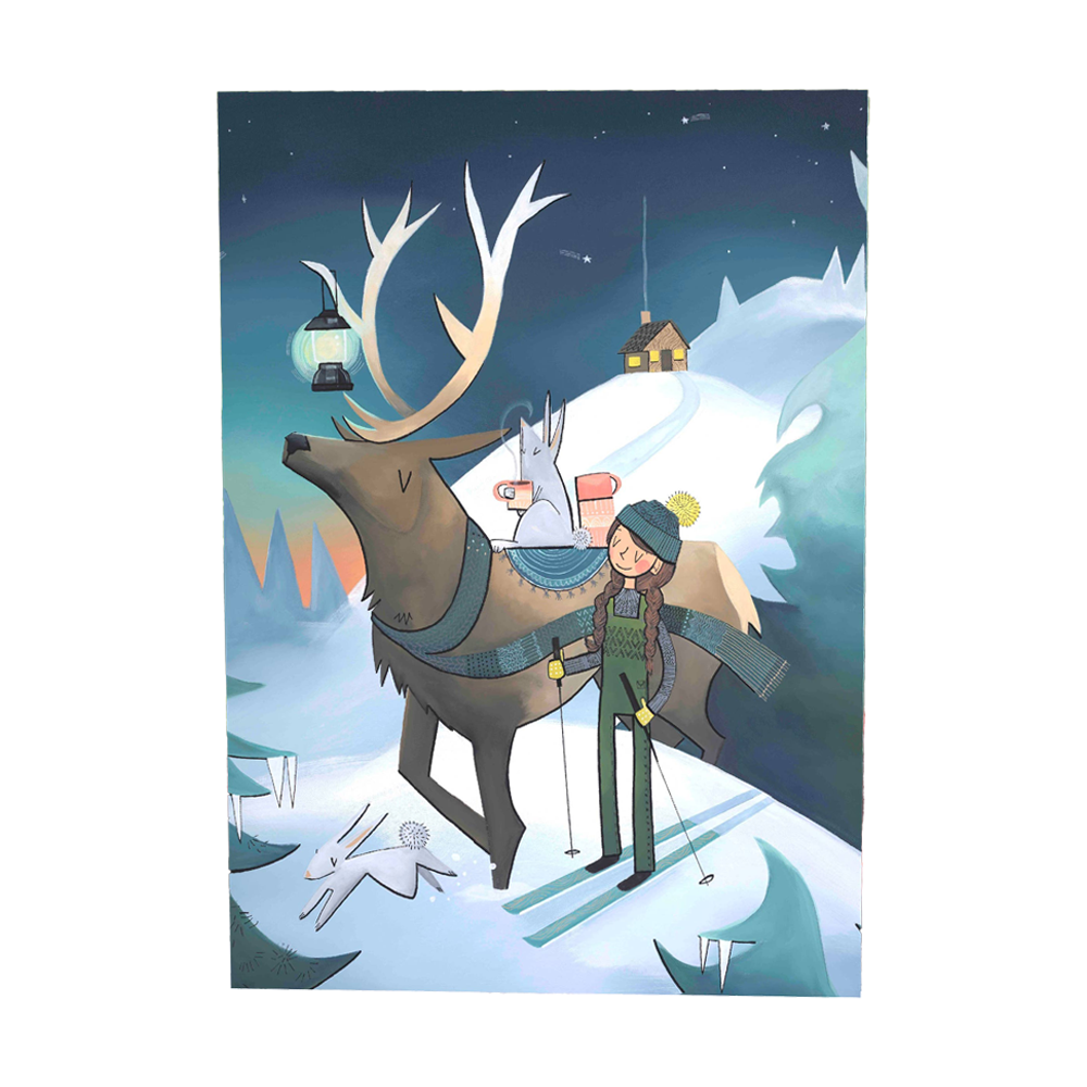 Elk Lantern Card