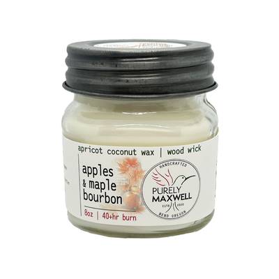 Apples And Maple Bourbon Mason Jar Candle