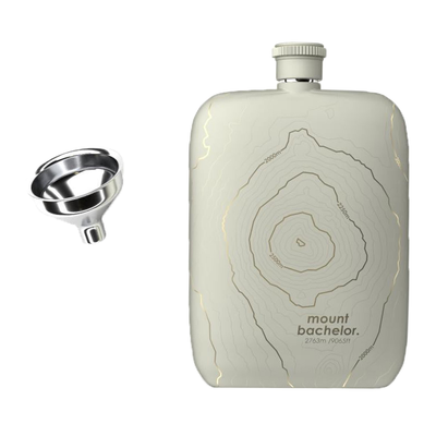 Mt Bachelor Pocket Flask