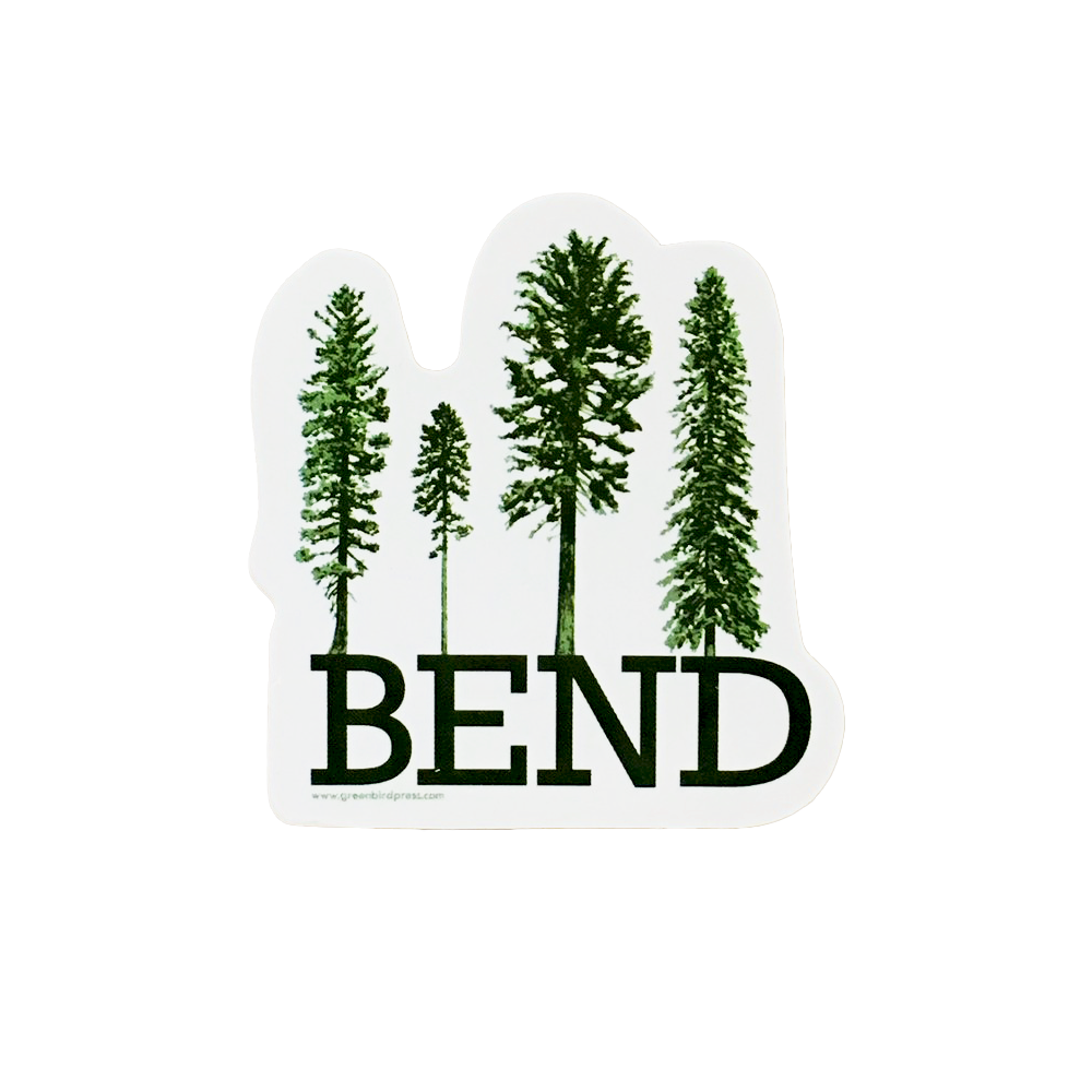 Bend Pine Trees Sticker