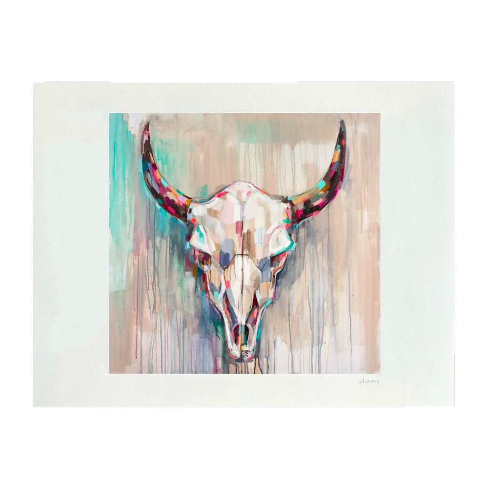 Bison Skull Print