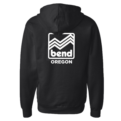 Zigzag Bend Zip Hoodie