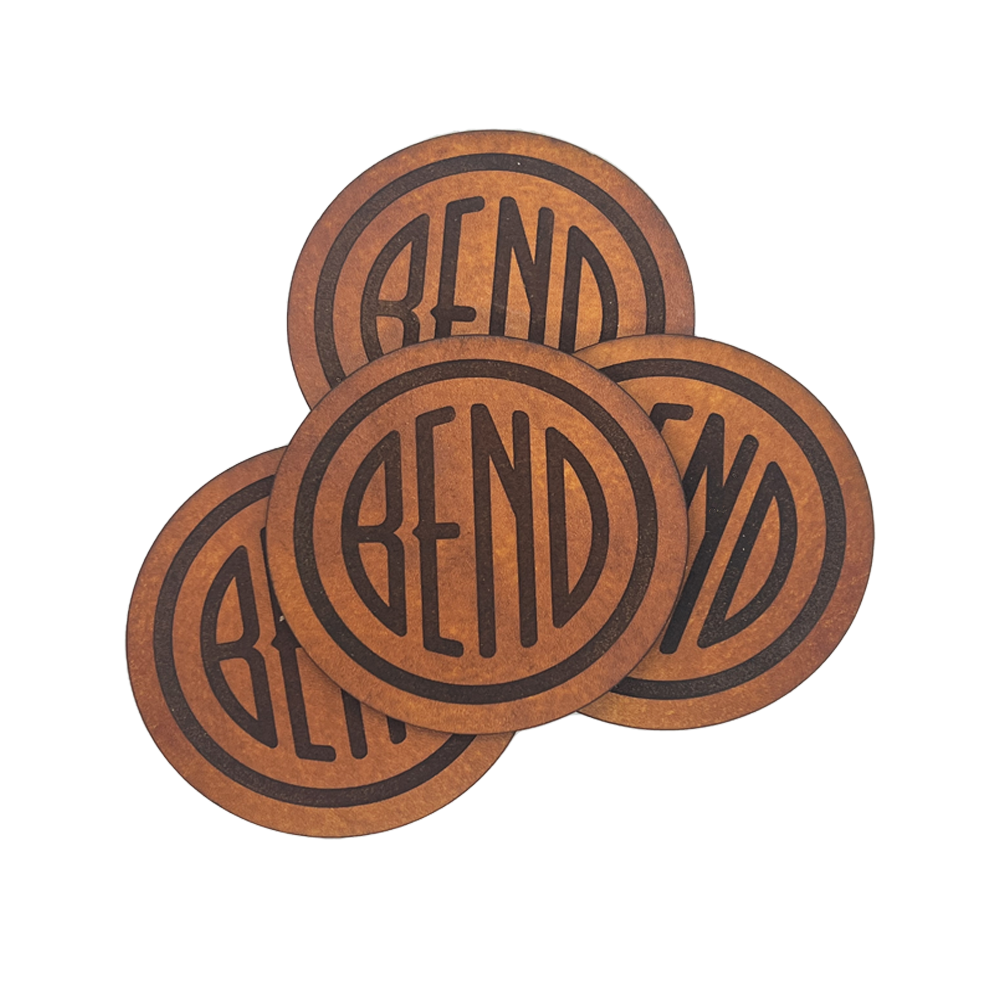 Bend Leather Coaster Set