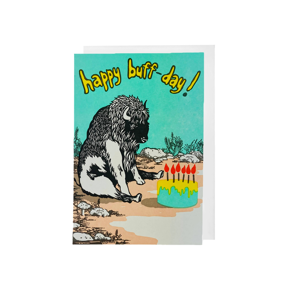 Buffalo Birthday Card
