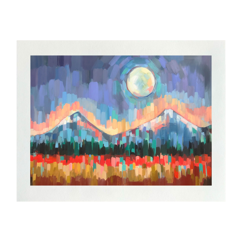 Cascade Moon Print