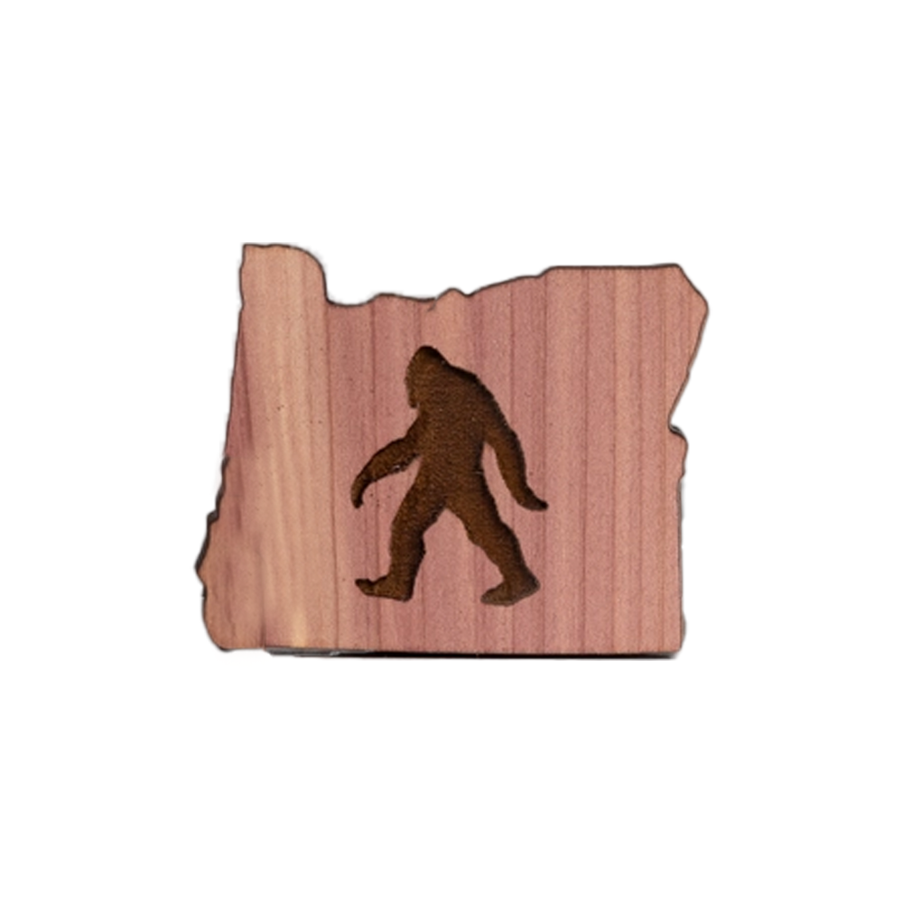 Wood Sasquatch Magnet