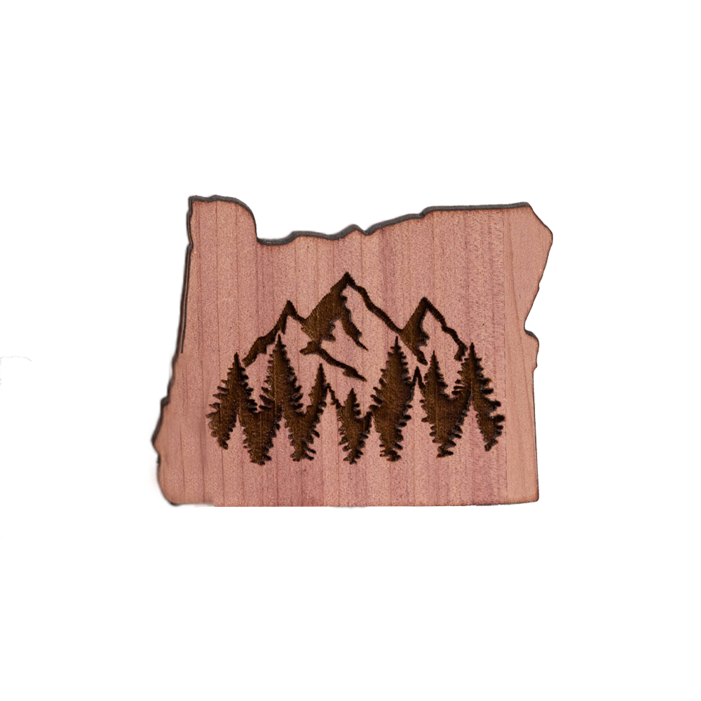 Oregon Mountains & Trees Magnet