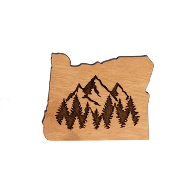 Oregon Mountains & Trees Magnet