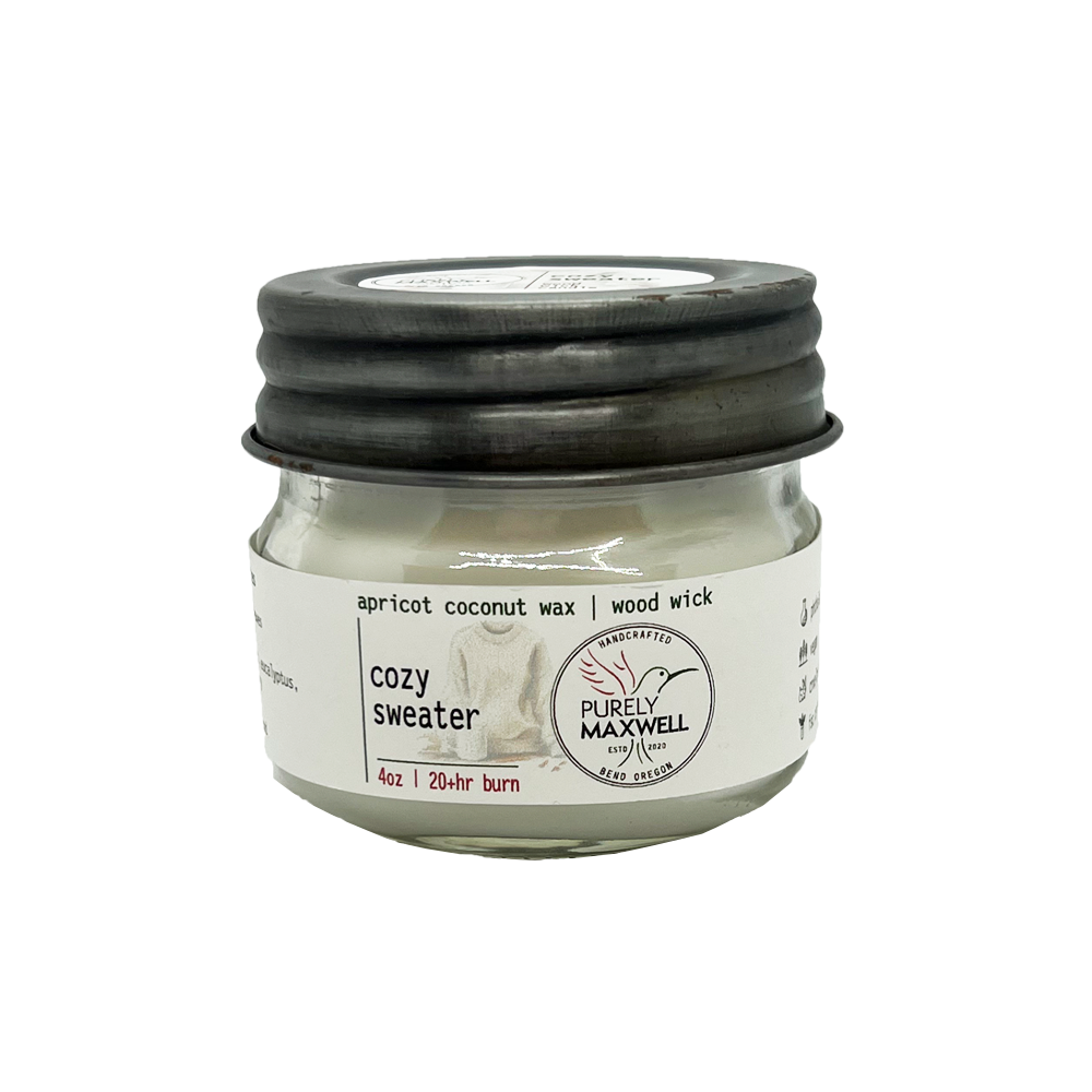 Cozy Sweater Mason Jar Candle