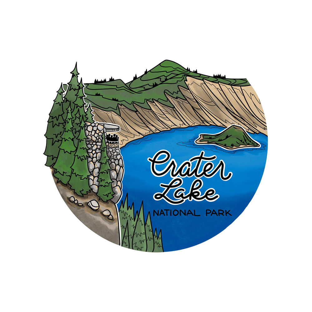 Crater Lake Sinnott Sticker