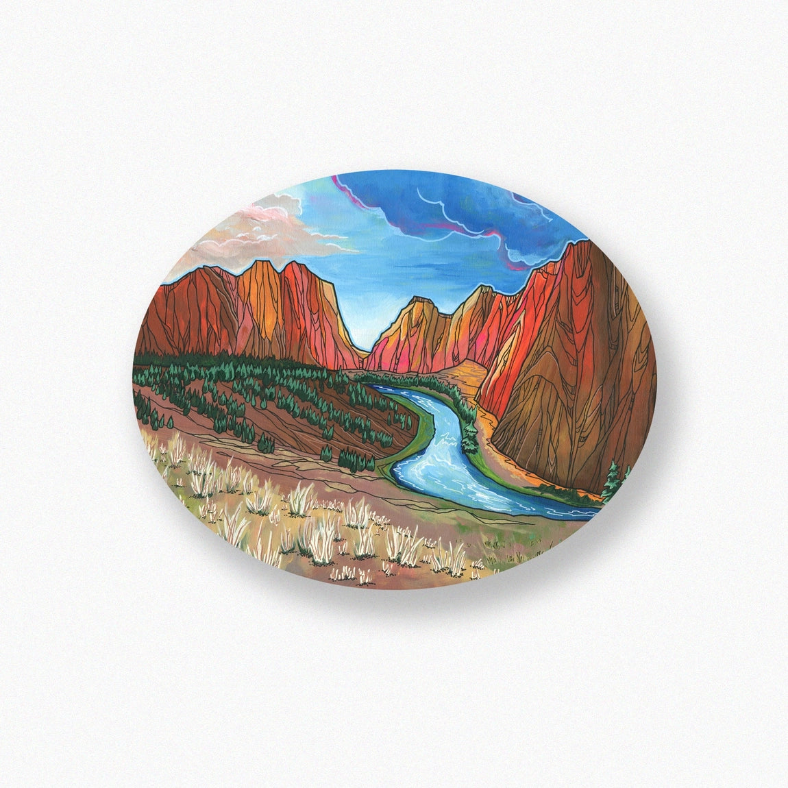 Smith Rock Sunset Sticker