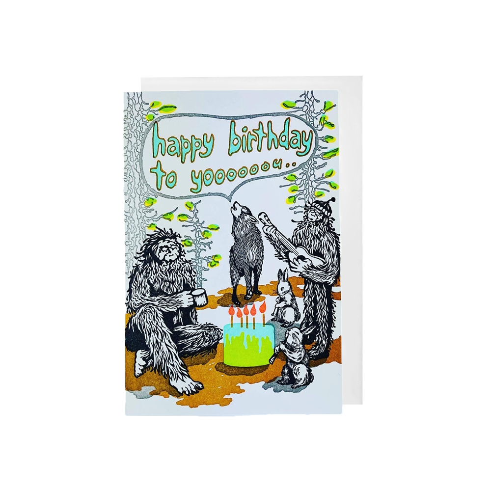Sasquatch And Friends Card