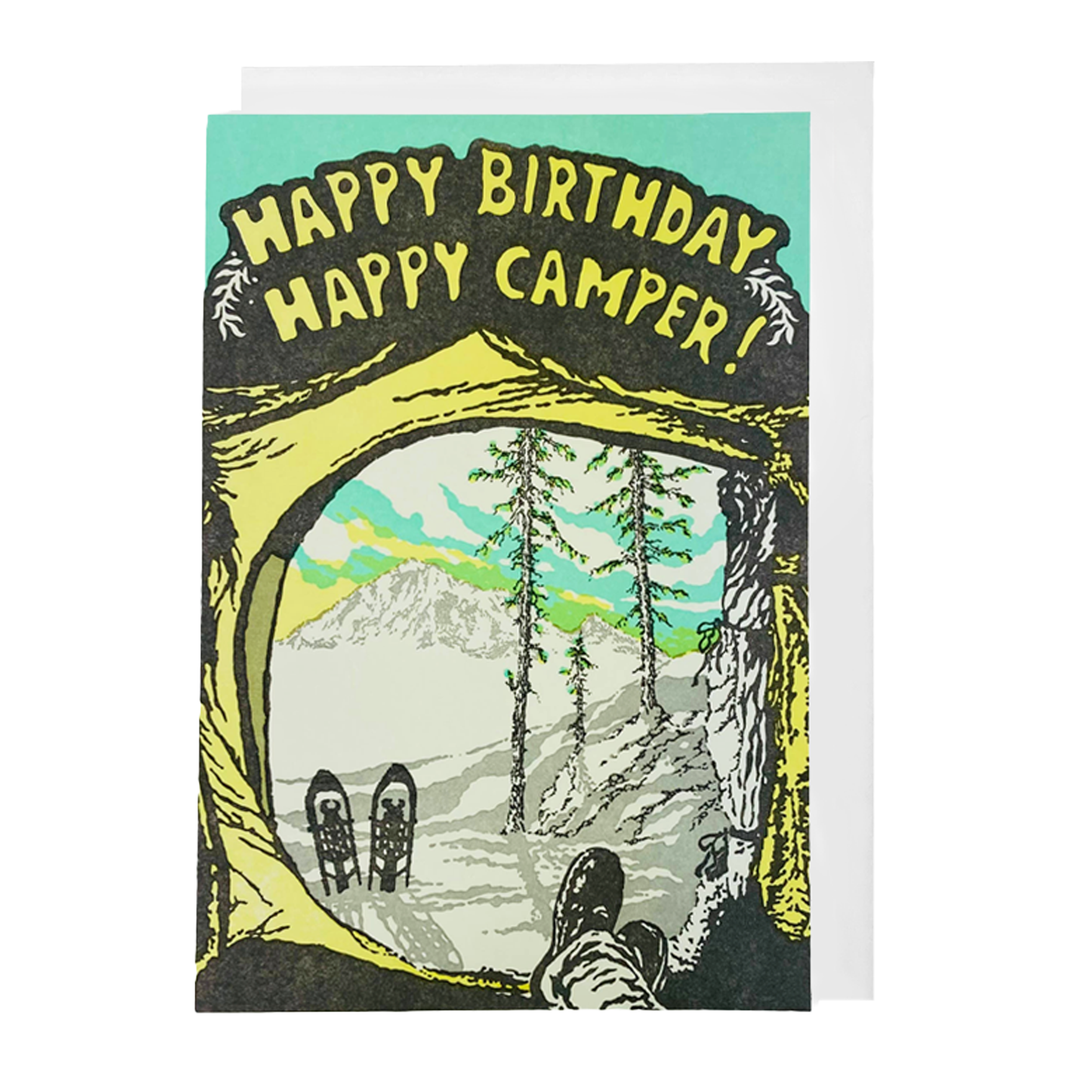Happy Birthday, Happy Camper Card