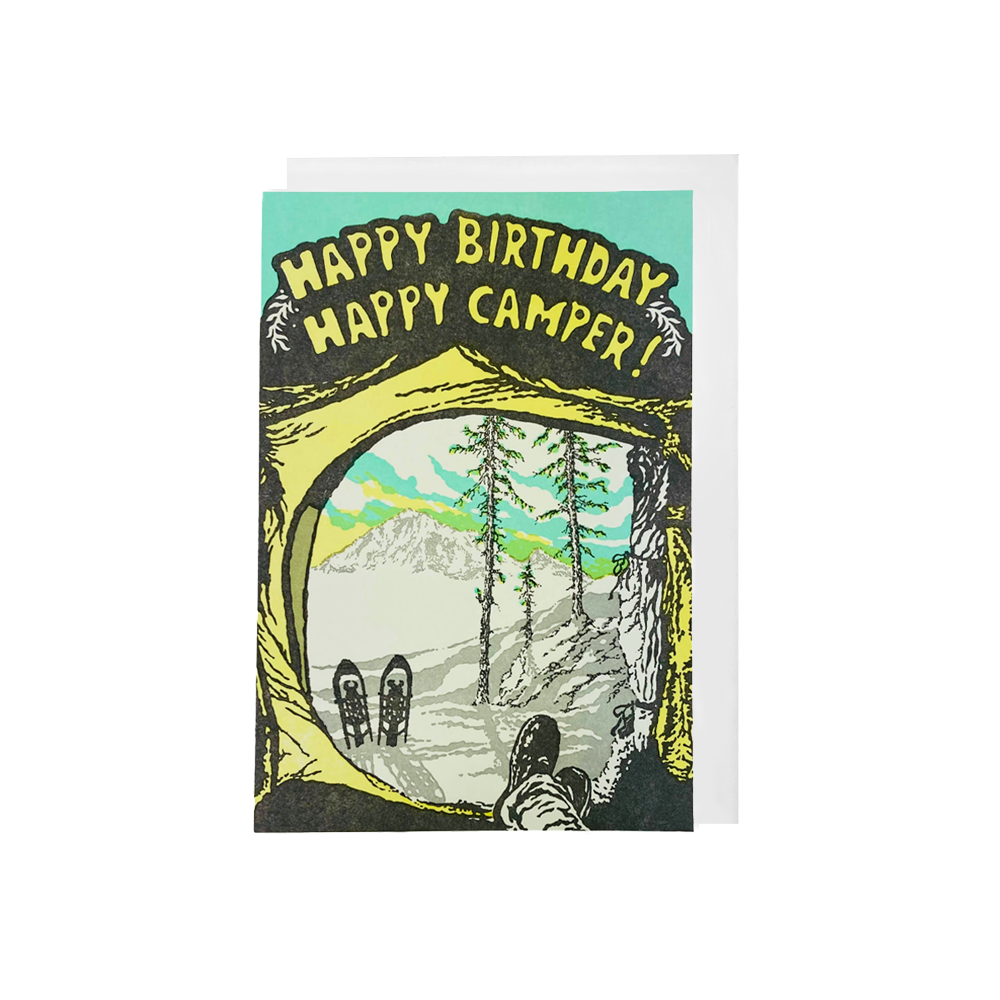 Happy Birthday, Happy Camper Card
