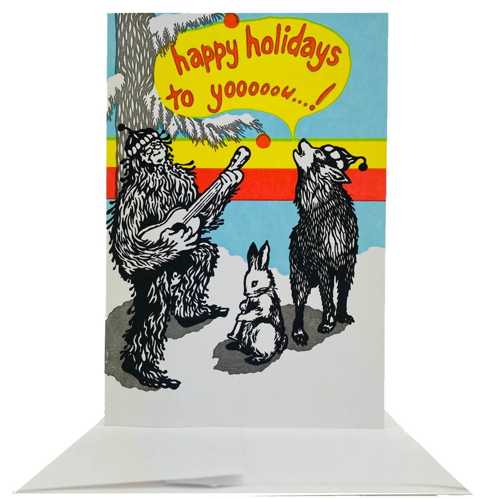 Happy Holidays Sasquatch Card