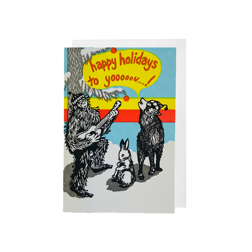 Happy Holidays Sasquatch Card