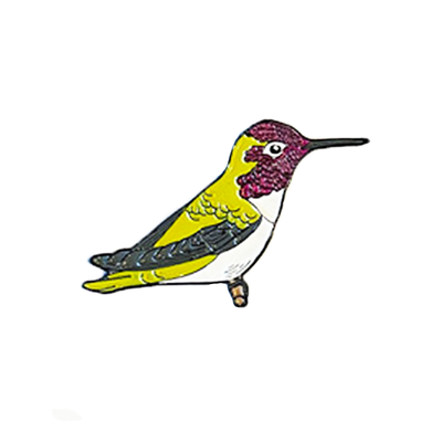 Hummingbird Enamel Pin