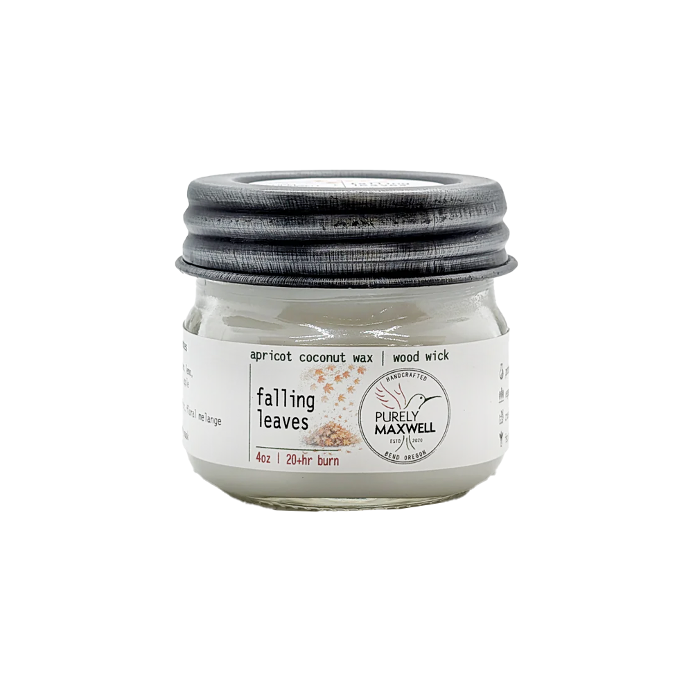 Falling Leaves Mason Jar Candle