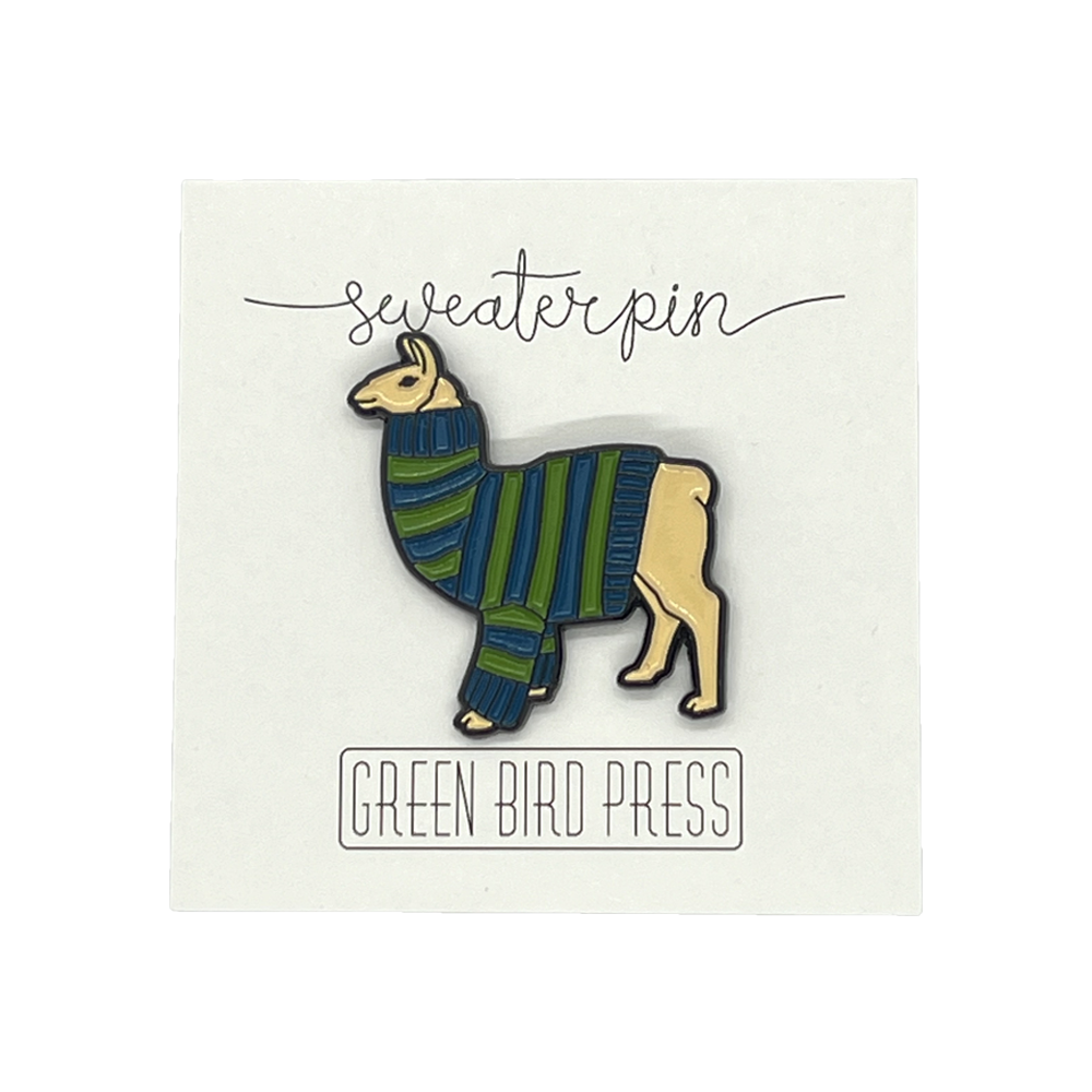 Llama Sweater Enamel Pin