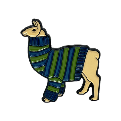 Llama Sweater Enamel Pin