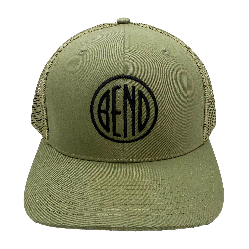 Trucker Hat Bend Logo
