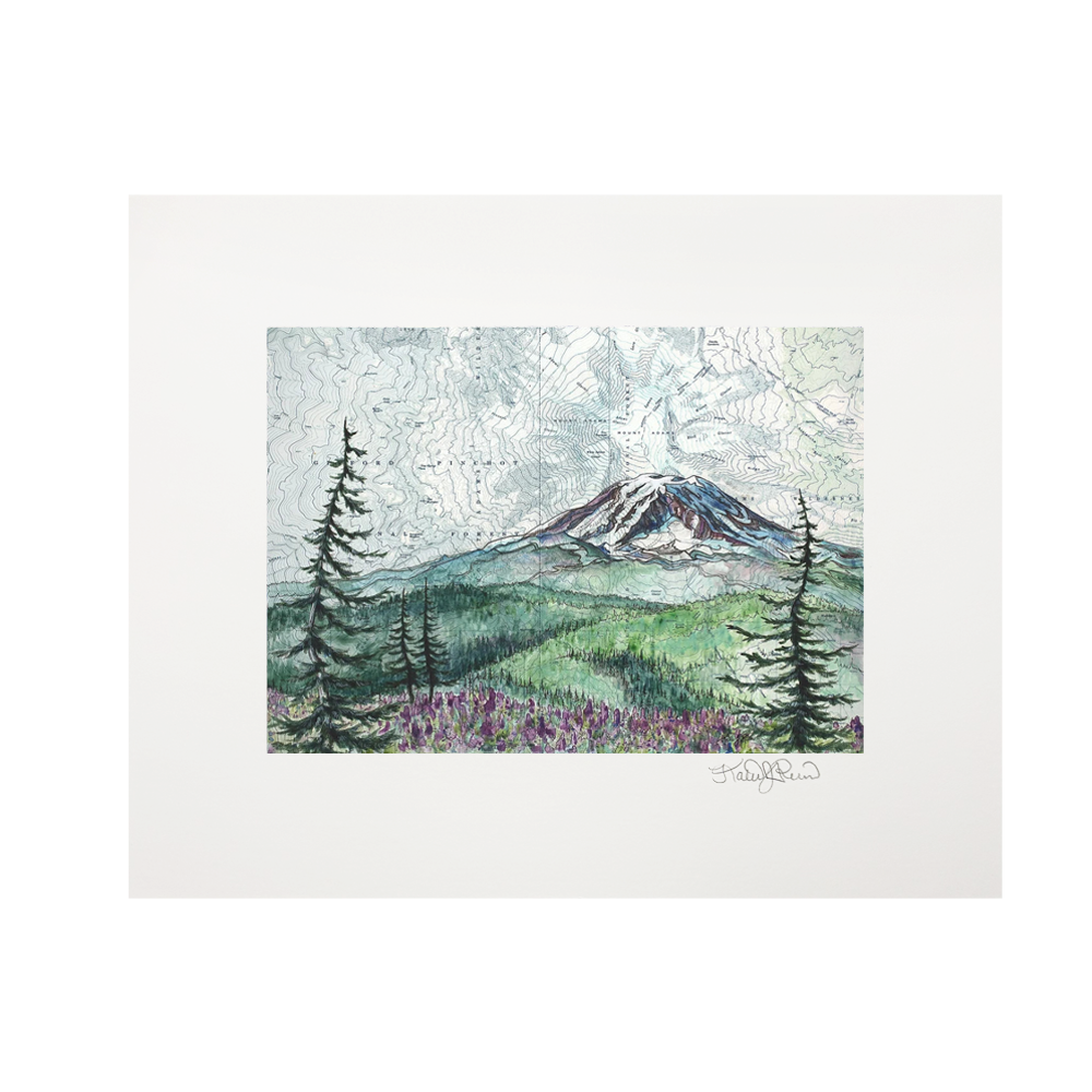 Mt Adams Summer Print