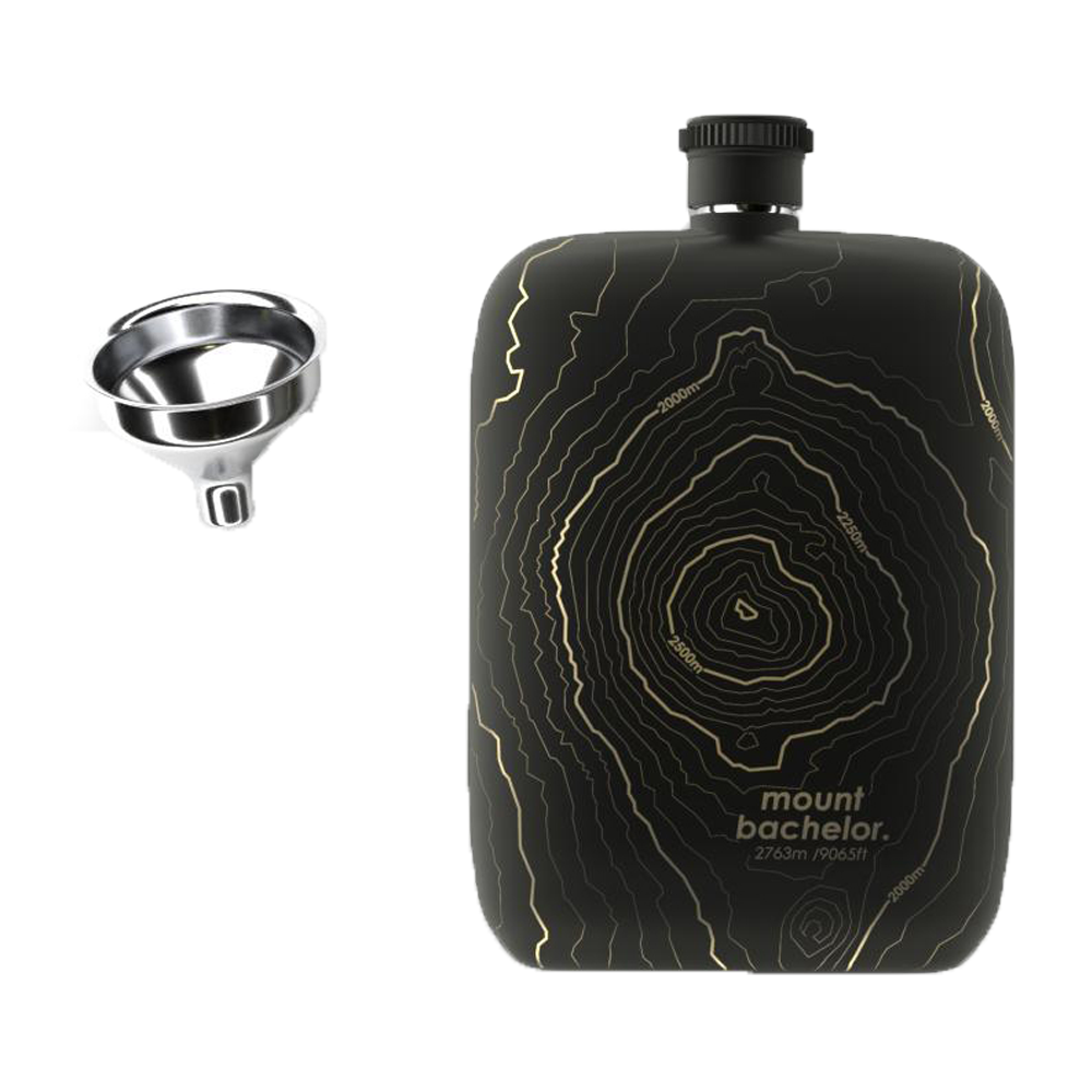 Mt Bachelor Pocket Flask