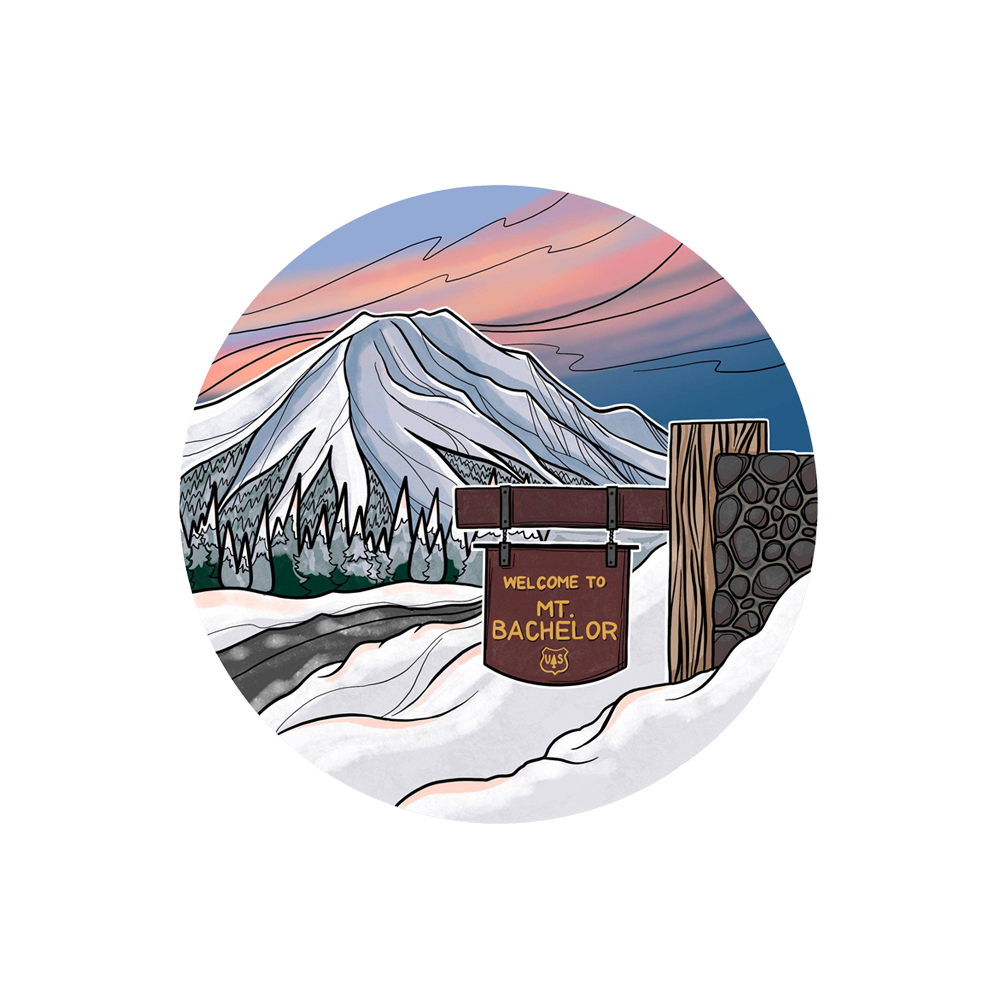 Mount Bachelor Winter sticker