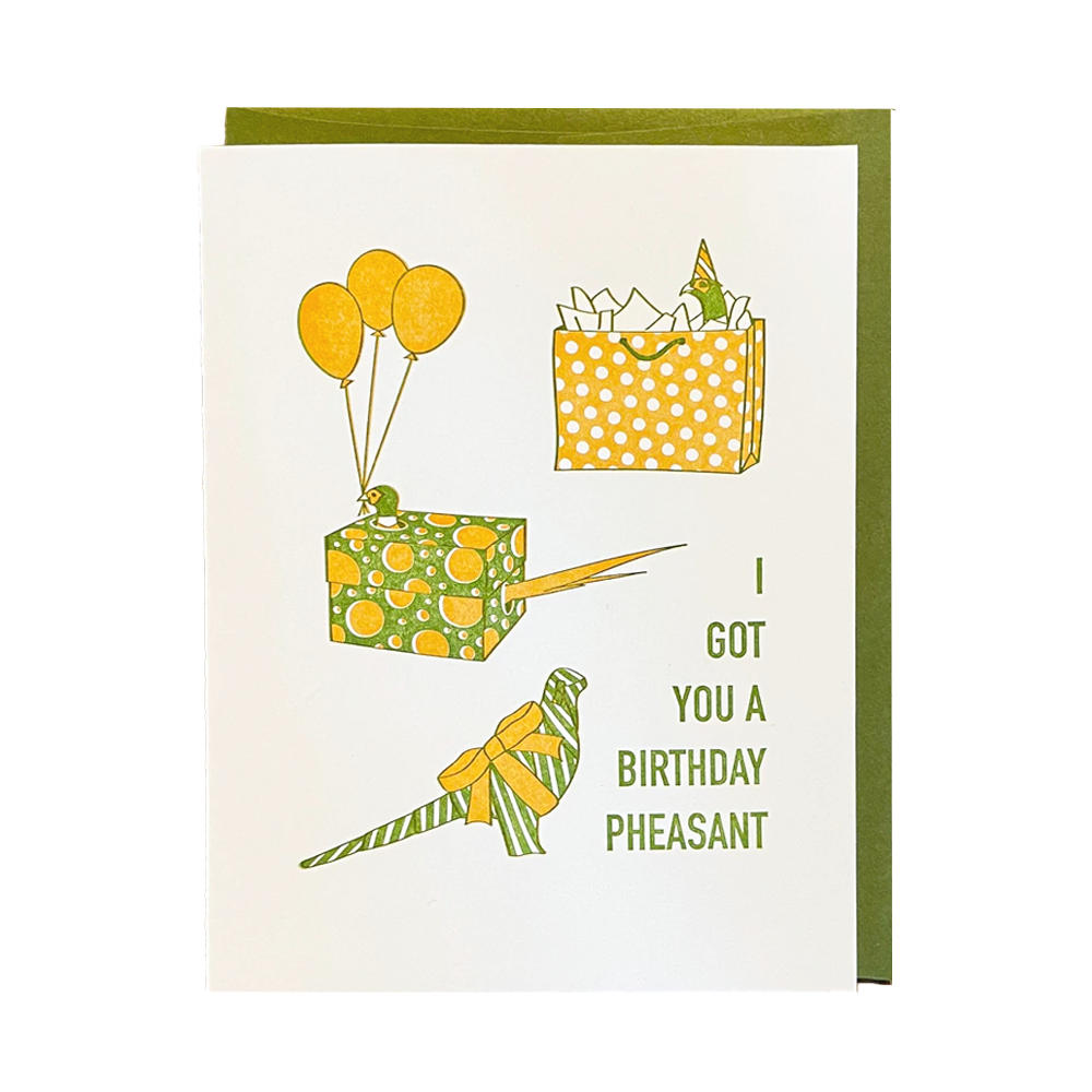 Pheasant Birthday Card