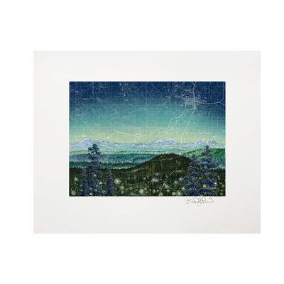 Bend Pilot Butte Twilight Print
