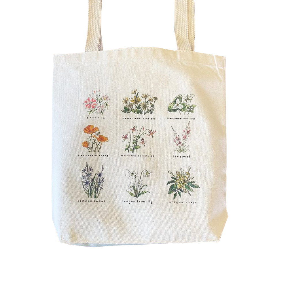 PNW Flowers Tote