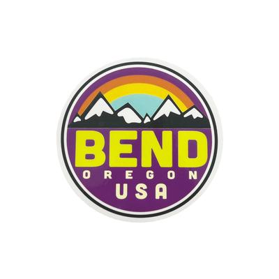 Morning Mountains Bend Sticker