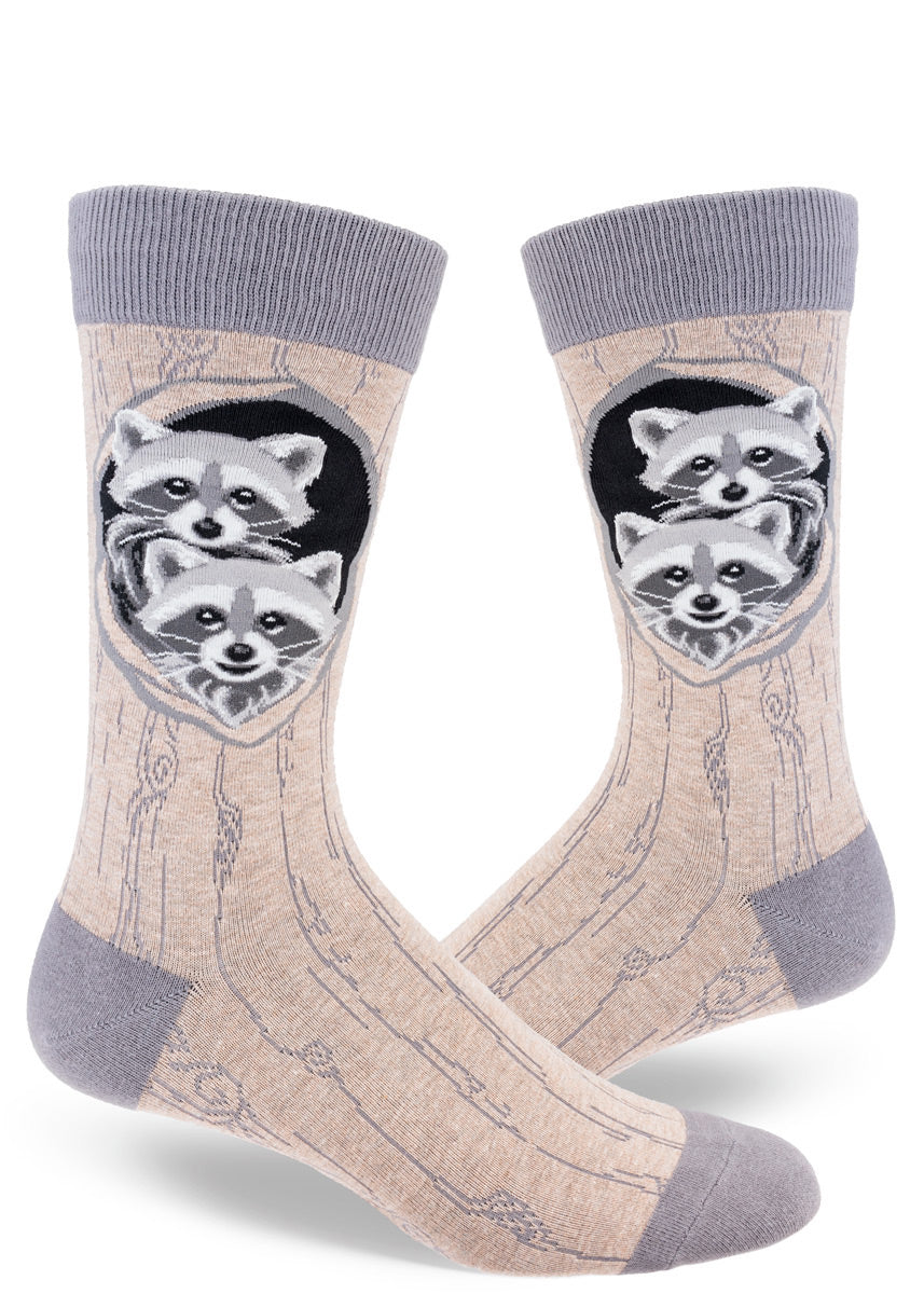 Men's Raccoons' Den Crew Socks
