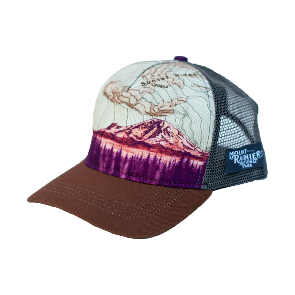 Rainier Sunset Trucker Hat