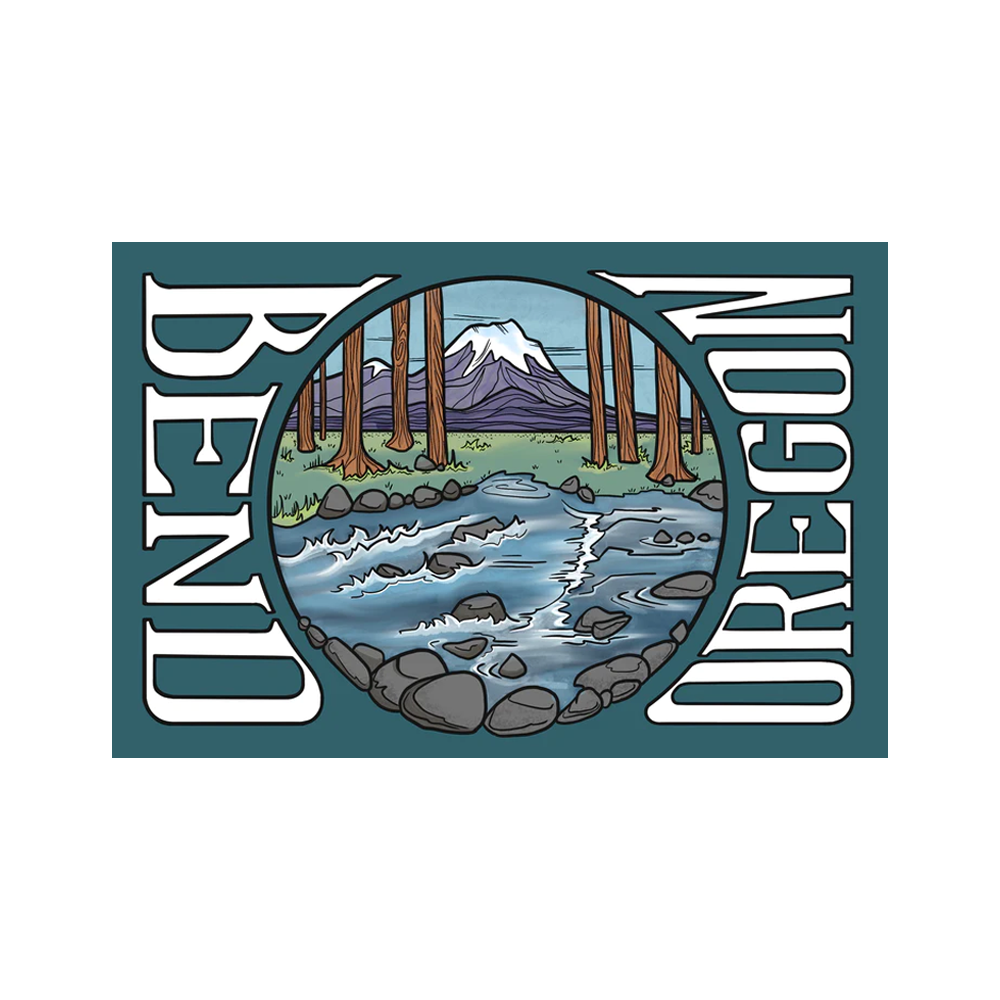 Bend Rectangle Sticker