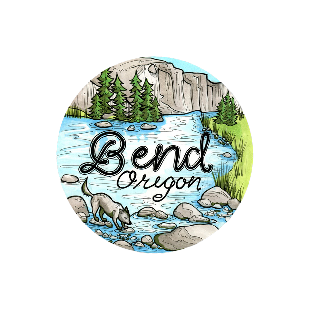 Bend River Pup Sticker