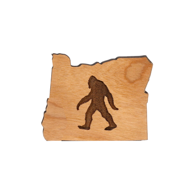 Wood Sasquatch Magnet