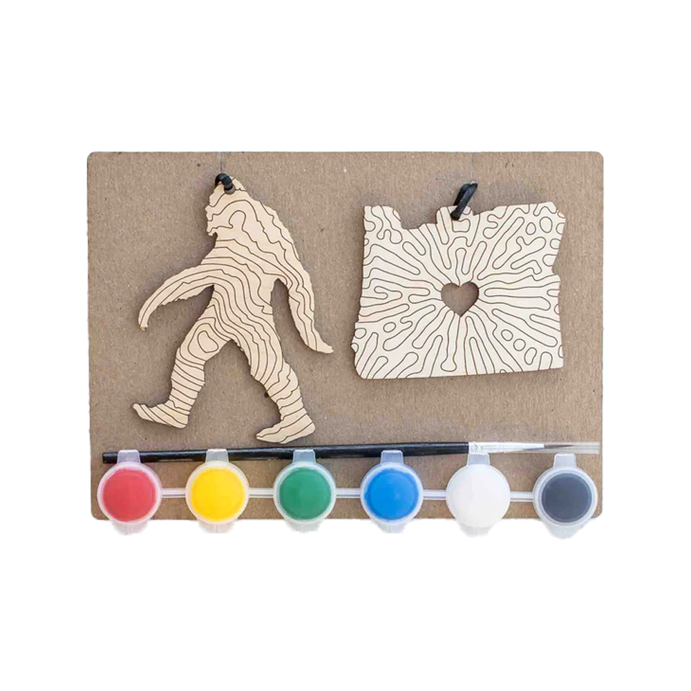 DIY Sasquatch Ornament Paint Kit