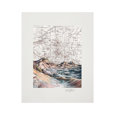Three Sisters Alpenglow Print
