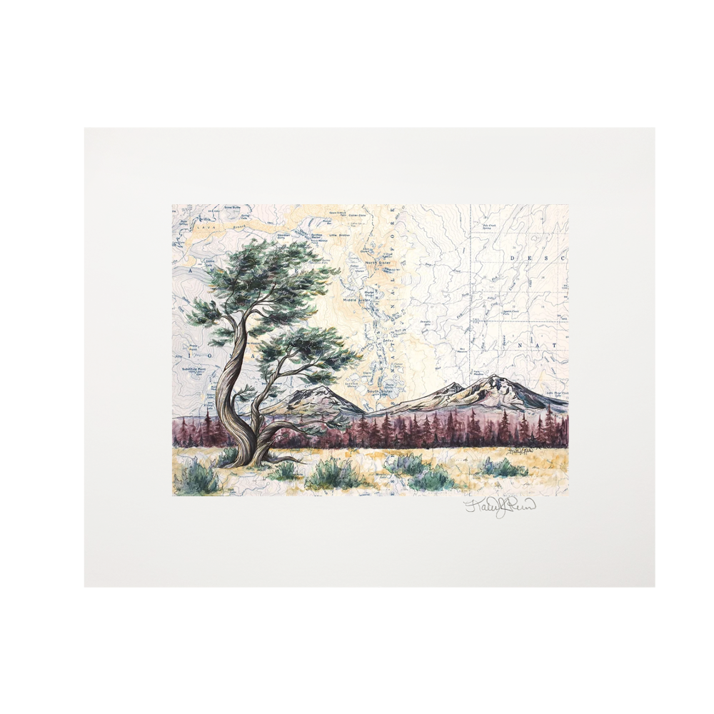 Three Sisters Dusk Print