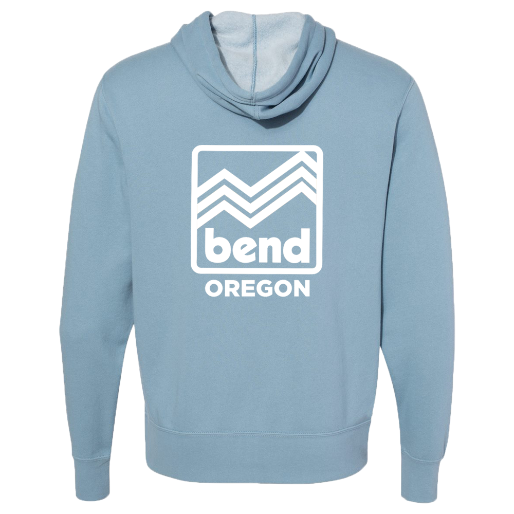 Slim-Fit Zigzag Zipper Hoodie