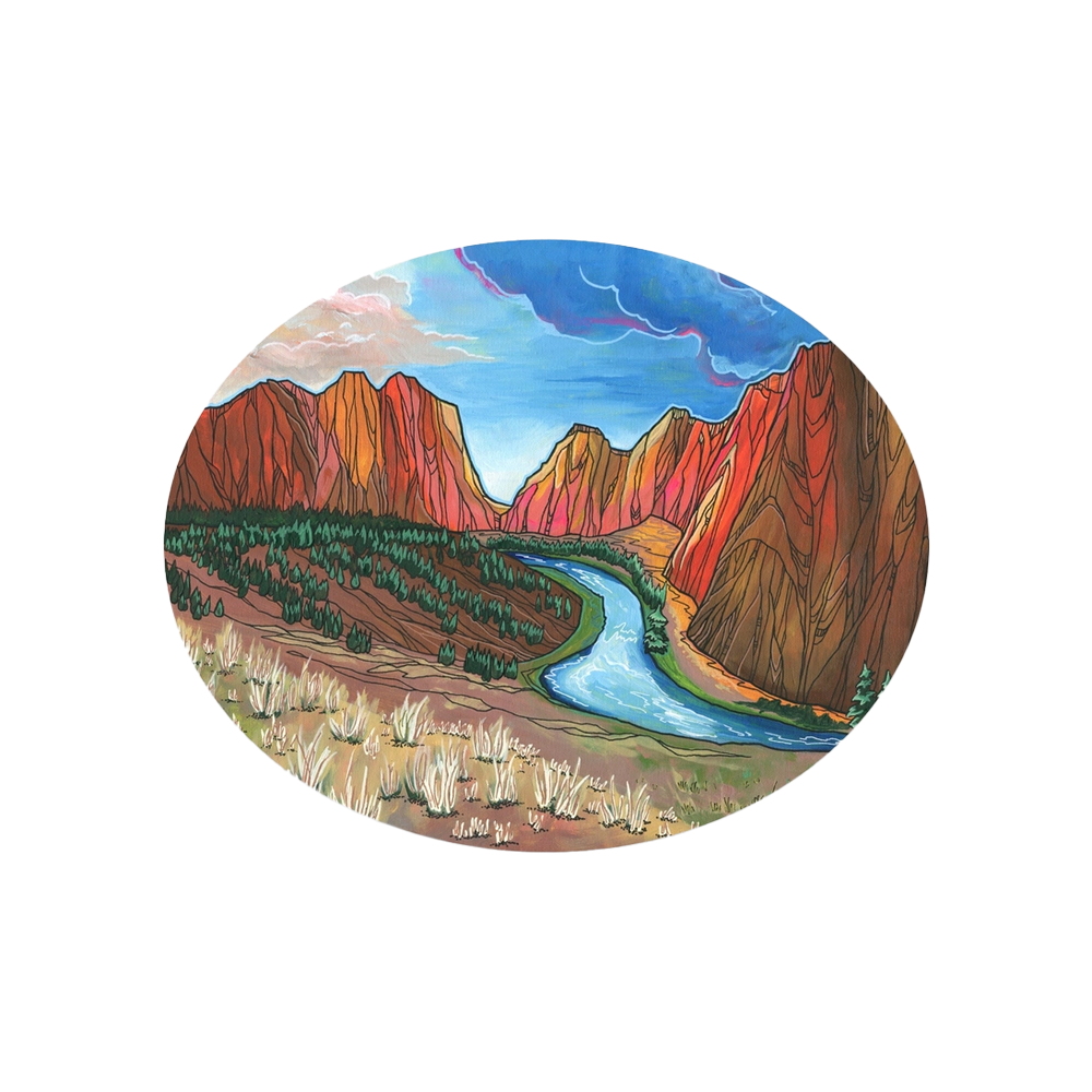 Smith Rock Sunset Sticker